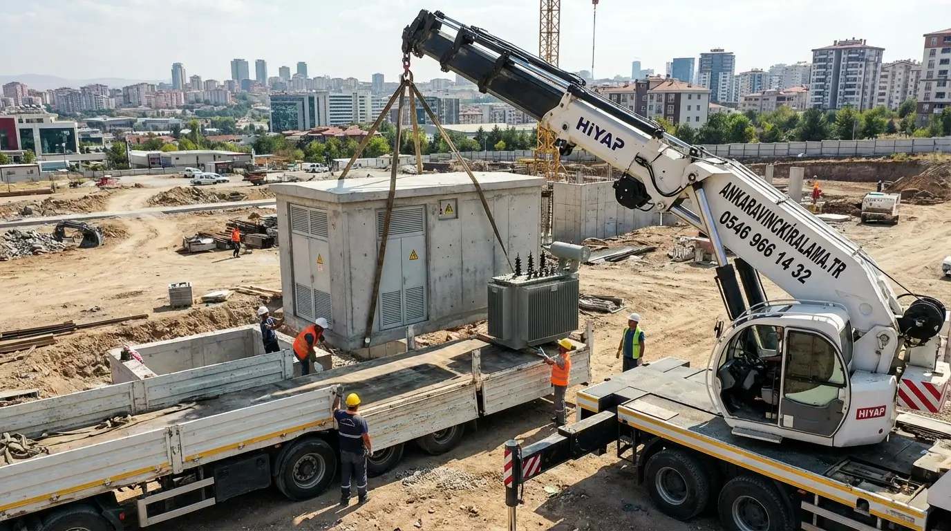 Hiyap Vinç Kiralama Trafo Köşk Yerleştirme